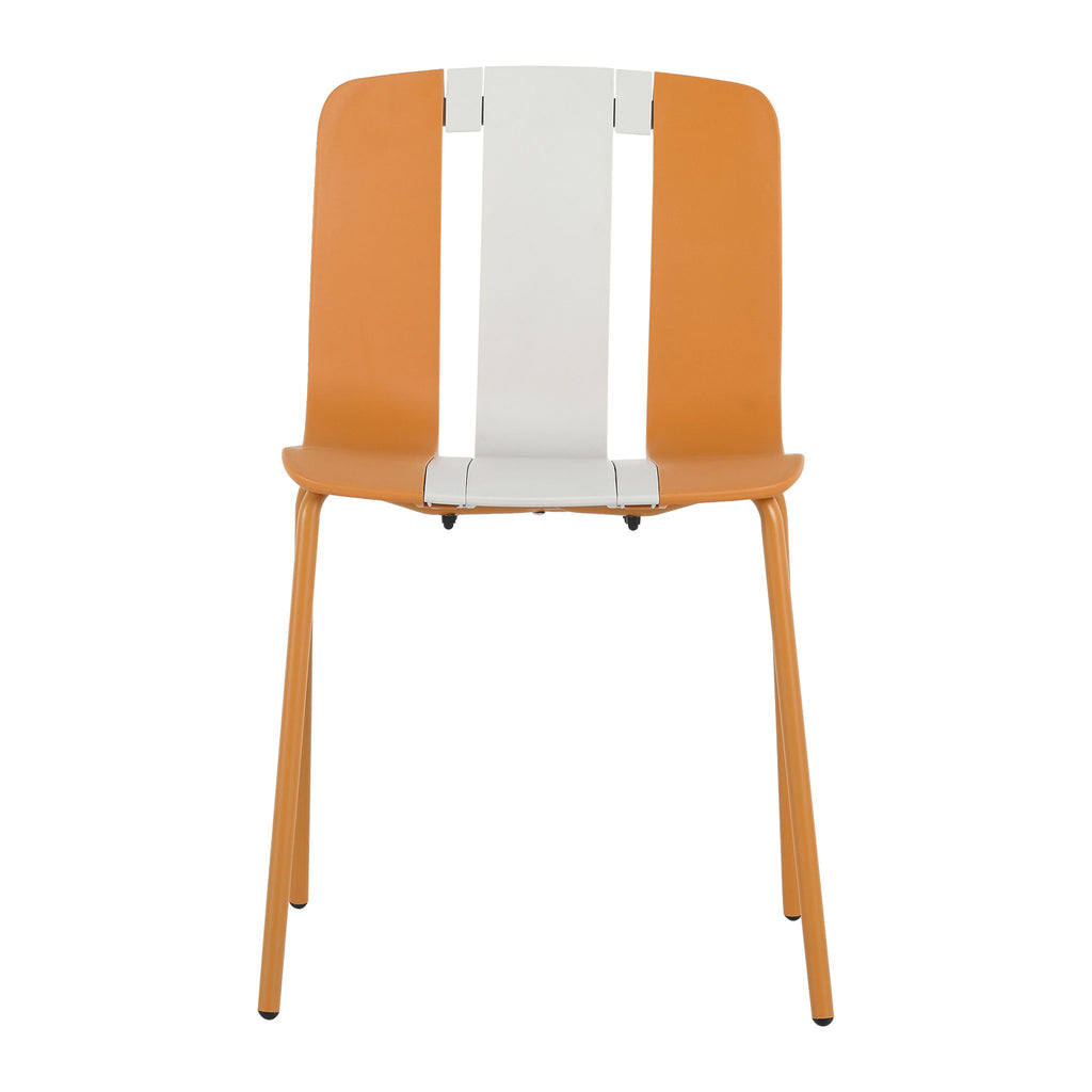 Modern Striped Blocking Single Chairs, Waterproof And Fade Resistant (Set of 4)