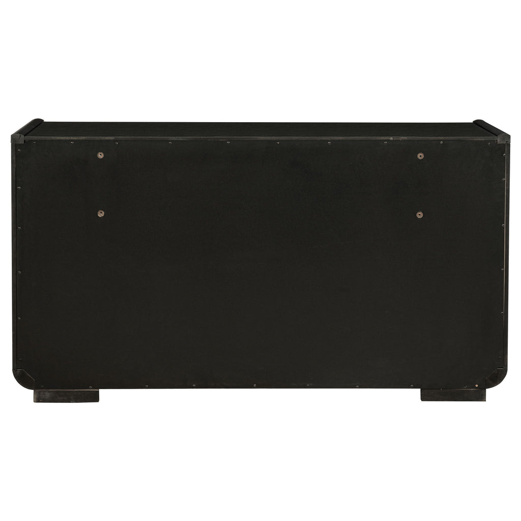 Bangor - 8 Drawer Bedroom Dresser Cabinet - Black