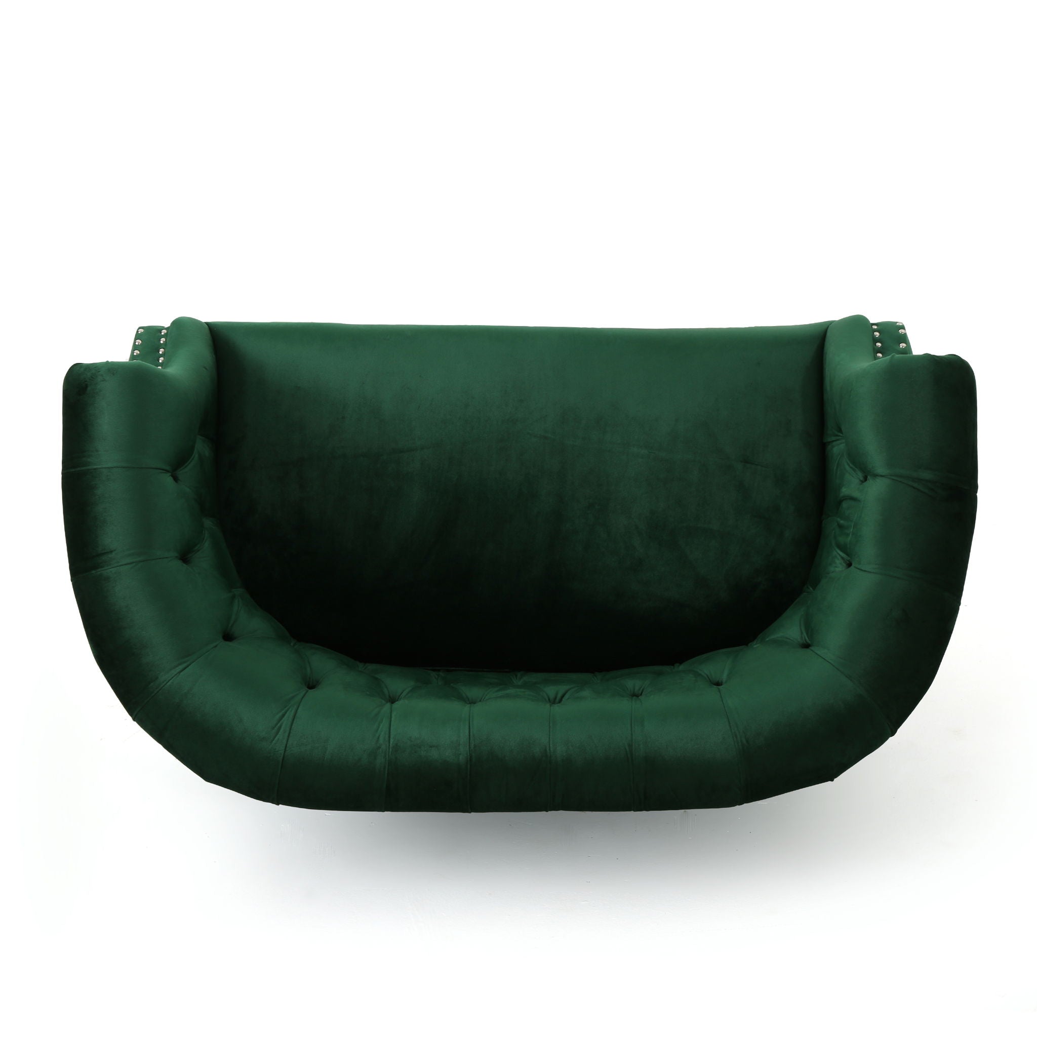Antique Chesterfield Style Loveseat With Button Tufting