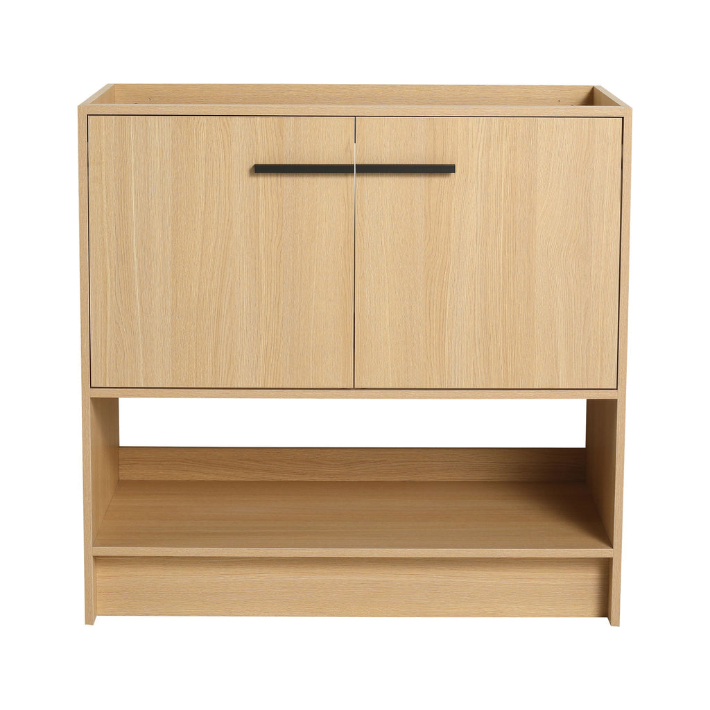 Modern Freestanding Bathroom Vanity With 2 Doors