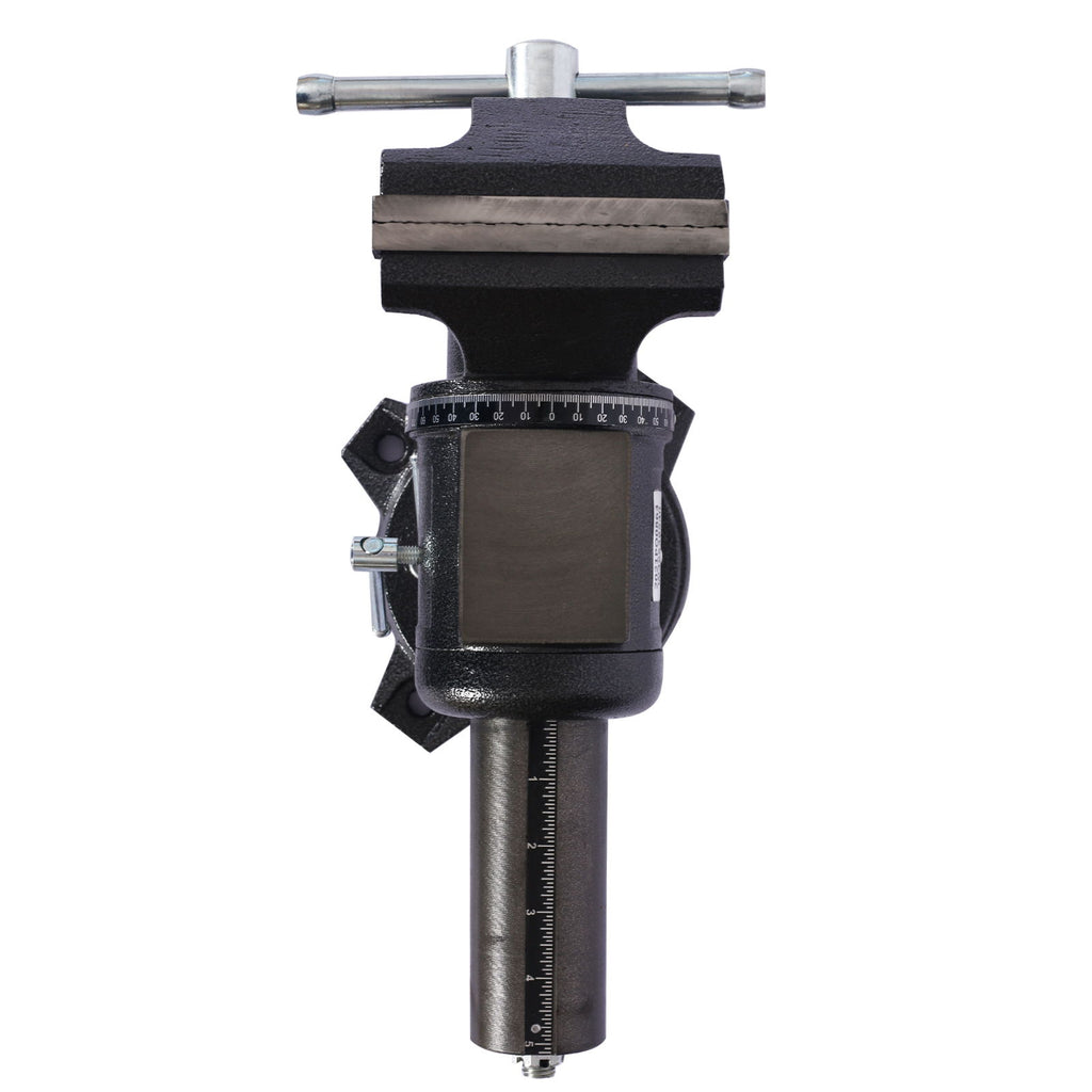 Heavy Duty 5" Multi Jaw Rotating Bench Vise With 360 Degree Swivel Base And Head