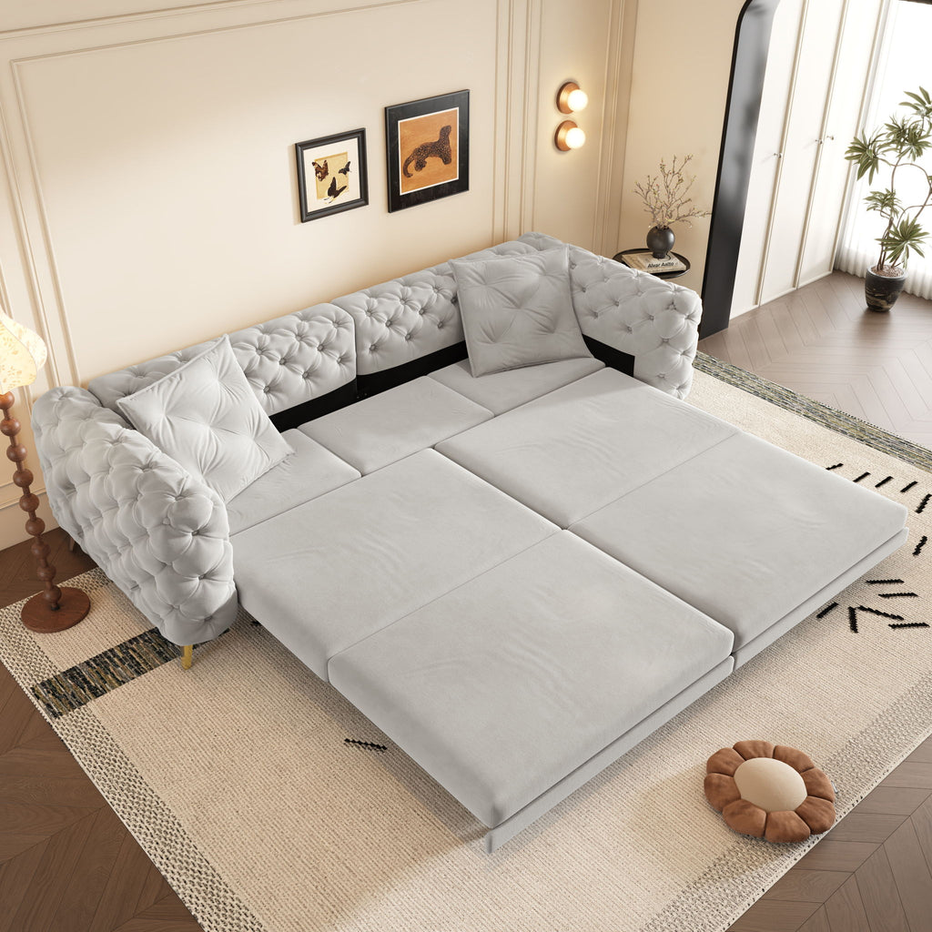 3-In-1 Convertible Sleeper Sofa