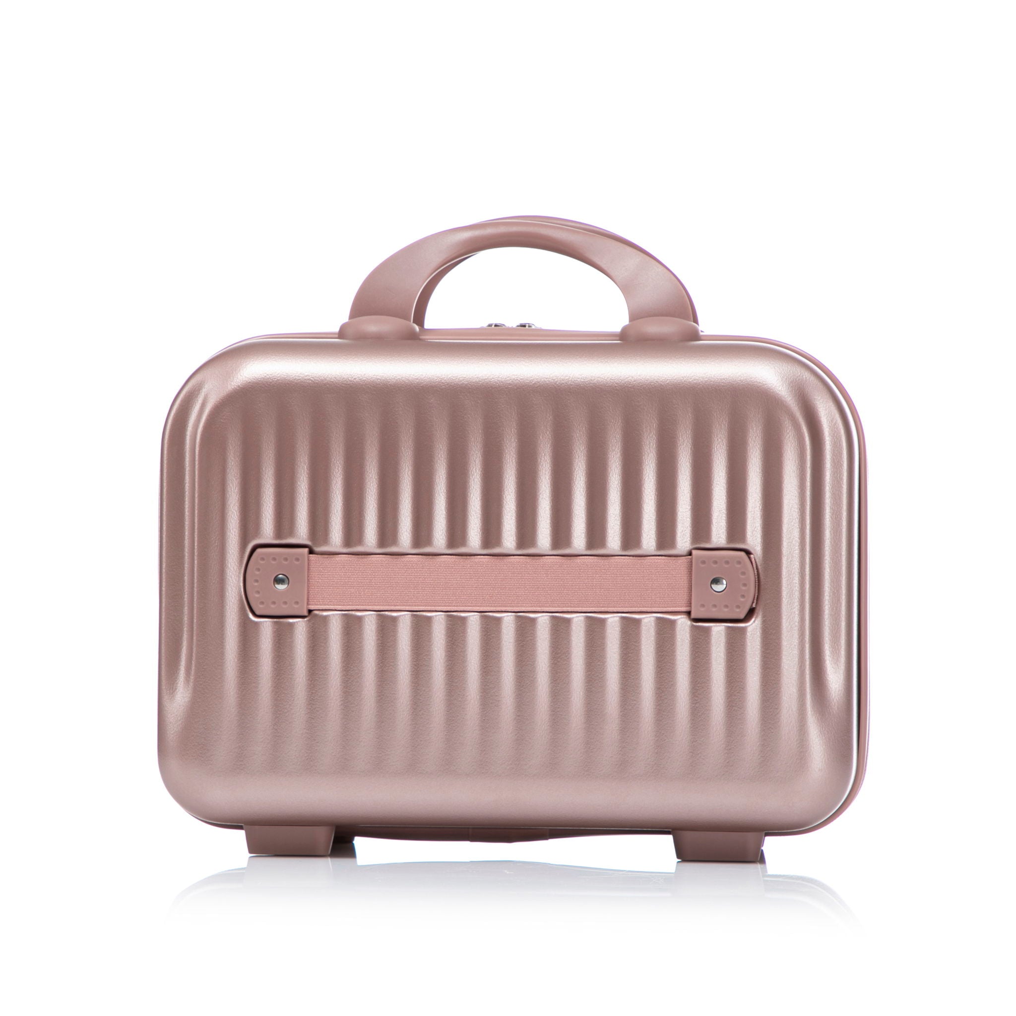 Luggage Set With Cosmetic Case, Combination Lock, Front Opening Design