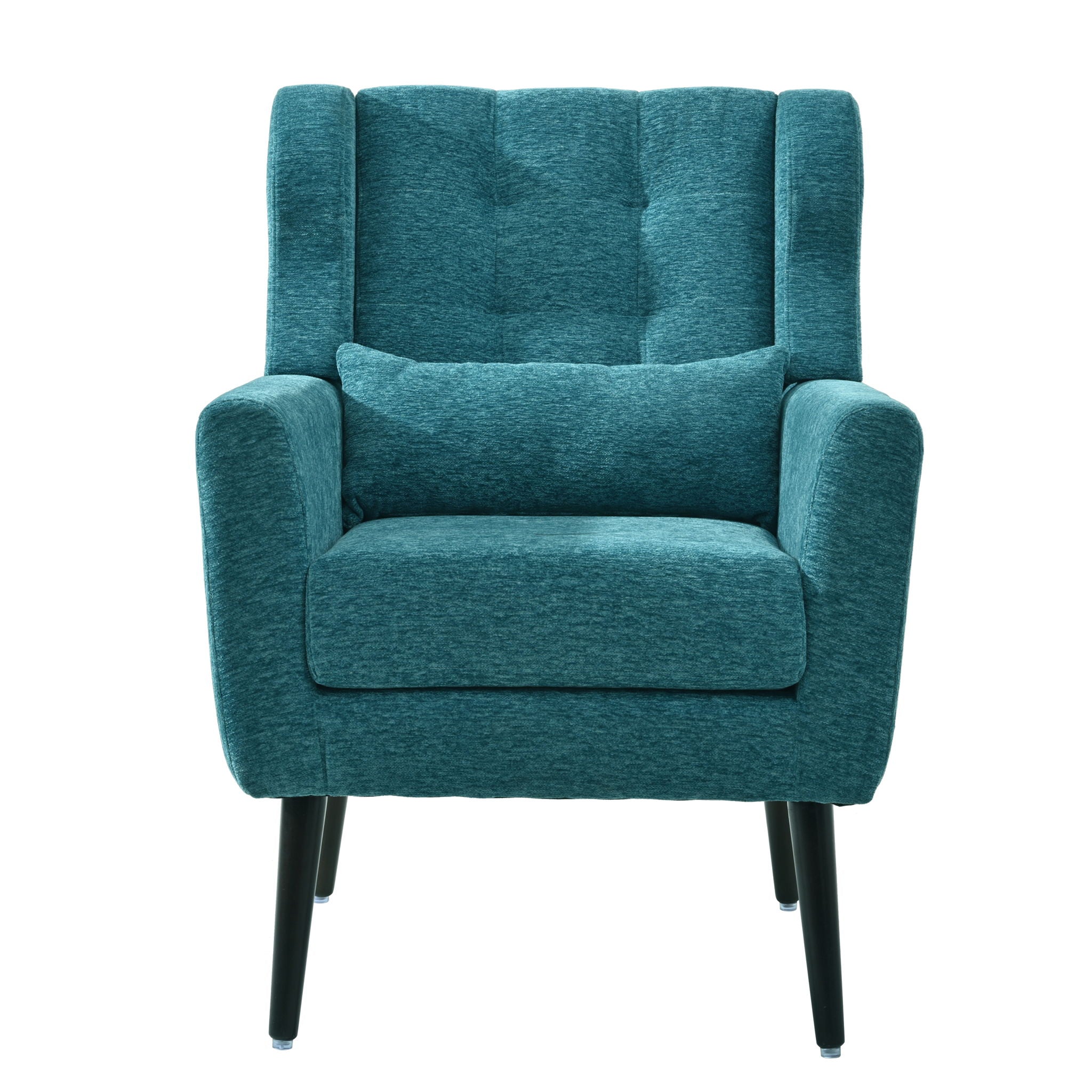 Modern Accent Chair Upholstered Foam Filled Living Room Chairs Comfy Reading Chair Mid-Century Modern Chair With Fabric Lounge Arm Chairs Armchair For Living Room Bedroom