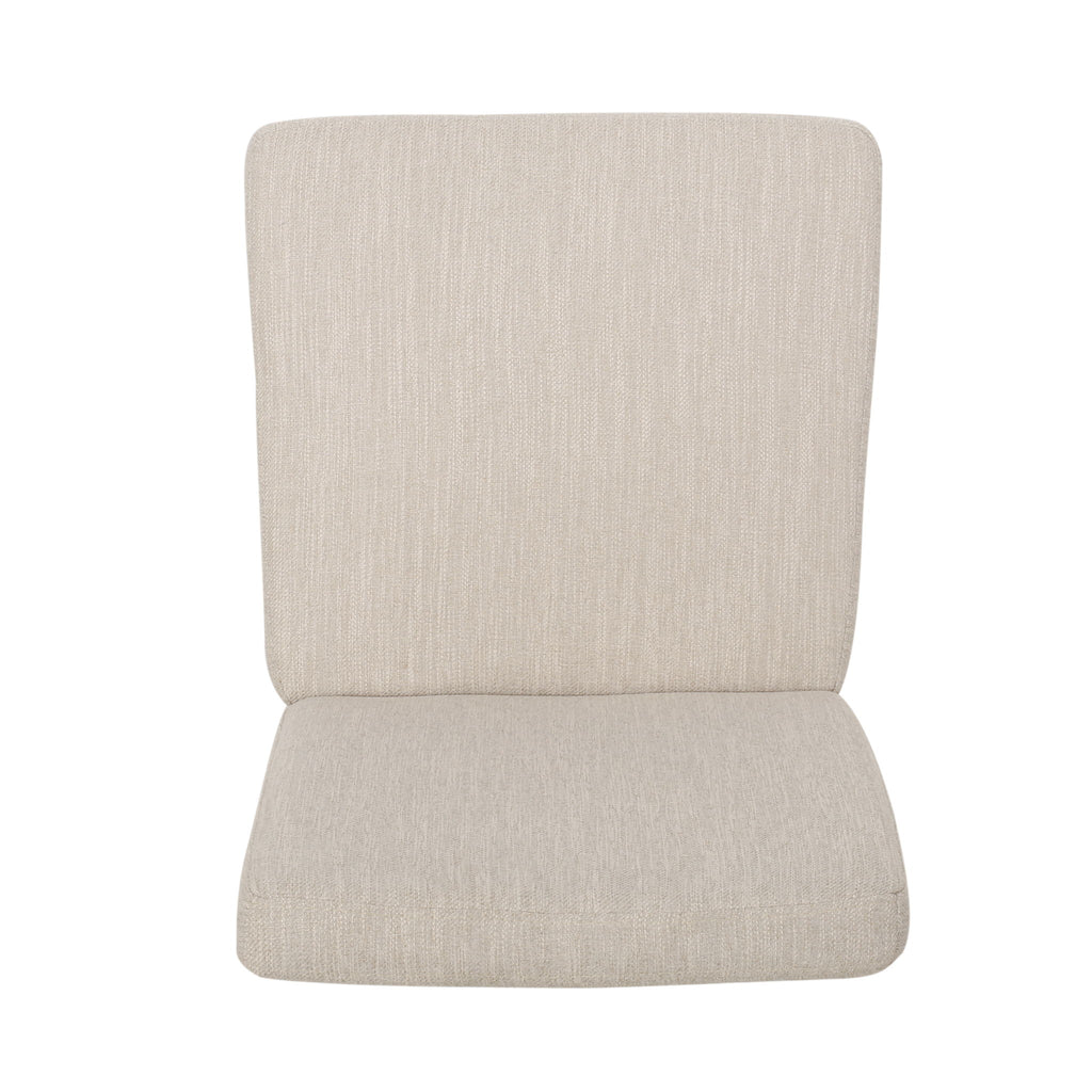 Contemporary Dining Chair With Upholstered Seating And Tapered Legs