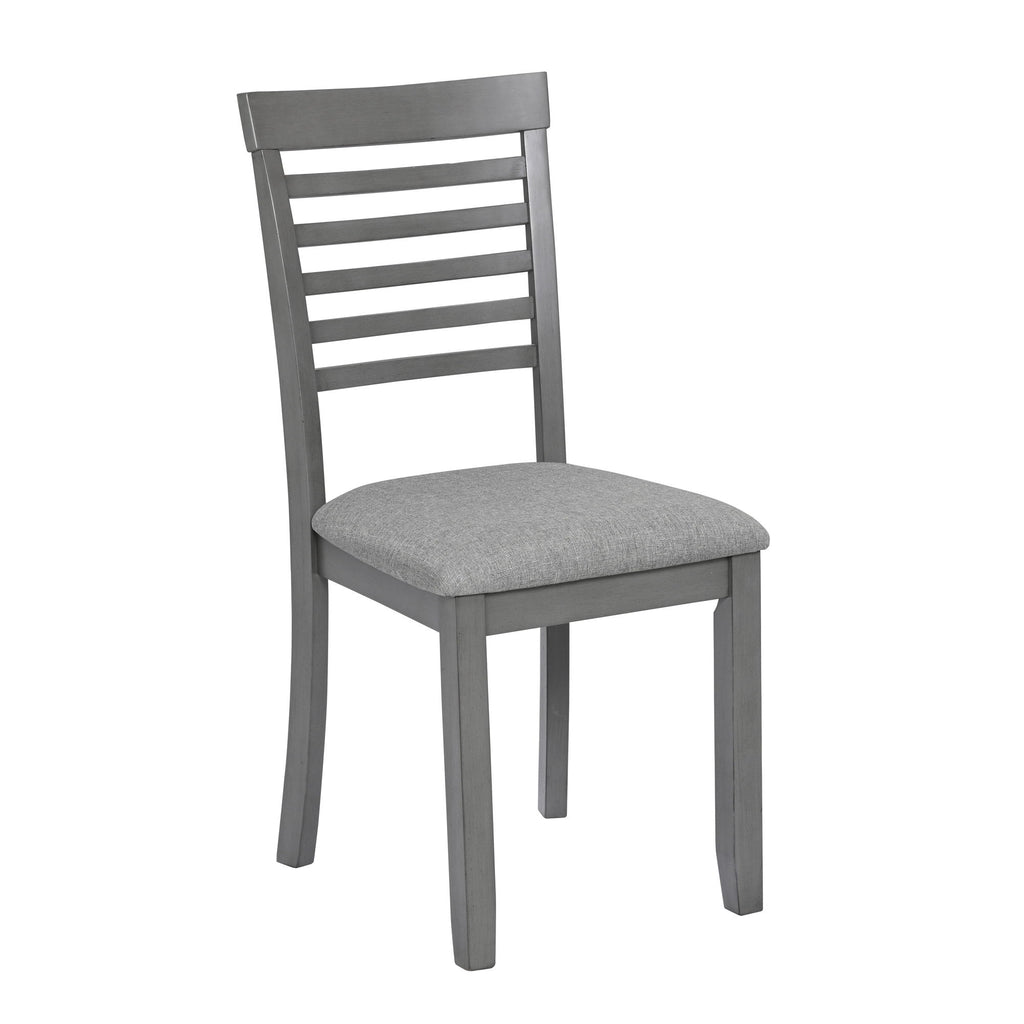 5 Pieces Modern Dining Set, Rectangular Wooden Dining Table With 4 Upholstered Chairs