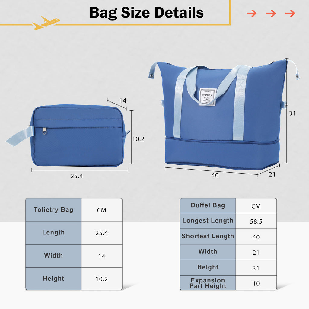 2 Piece Luggage Set With Bags Expanable Spinner Wheels ABS Lightweight Suitcase With Tsa Lock 20" / 24"