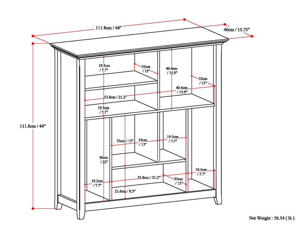 Amherst - Multi Cube Bookcase And Storage Unit - Light Brown