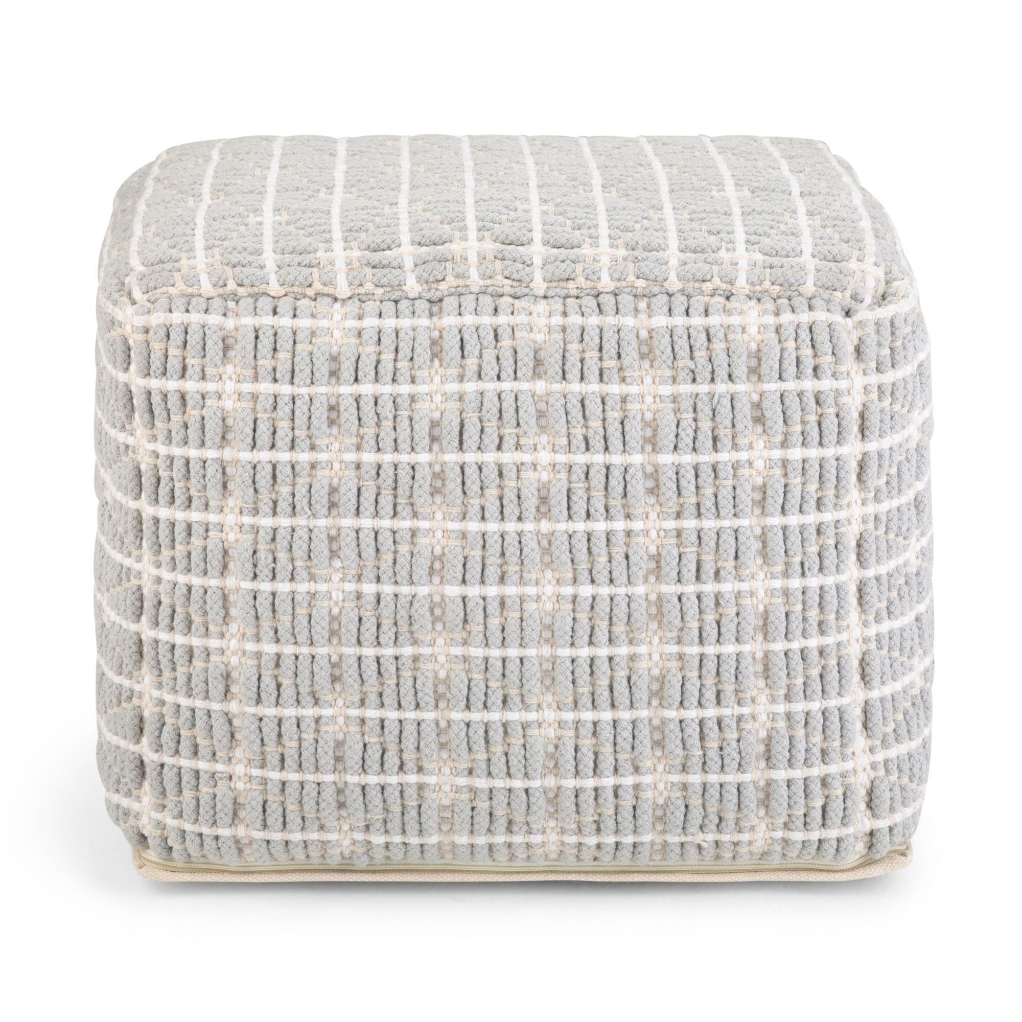 Noreen - Upholstered Square Pouf