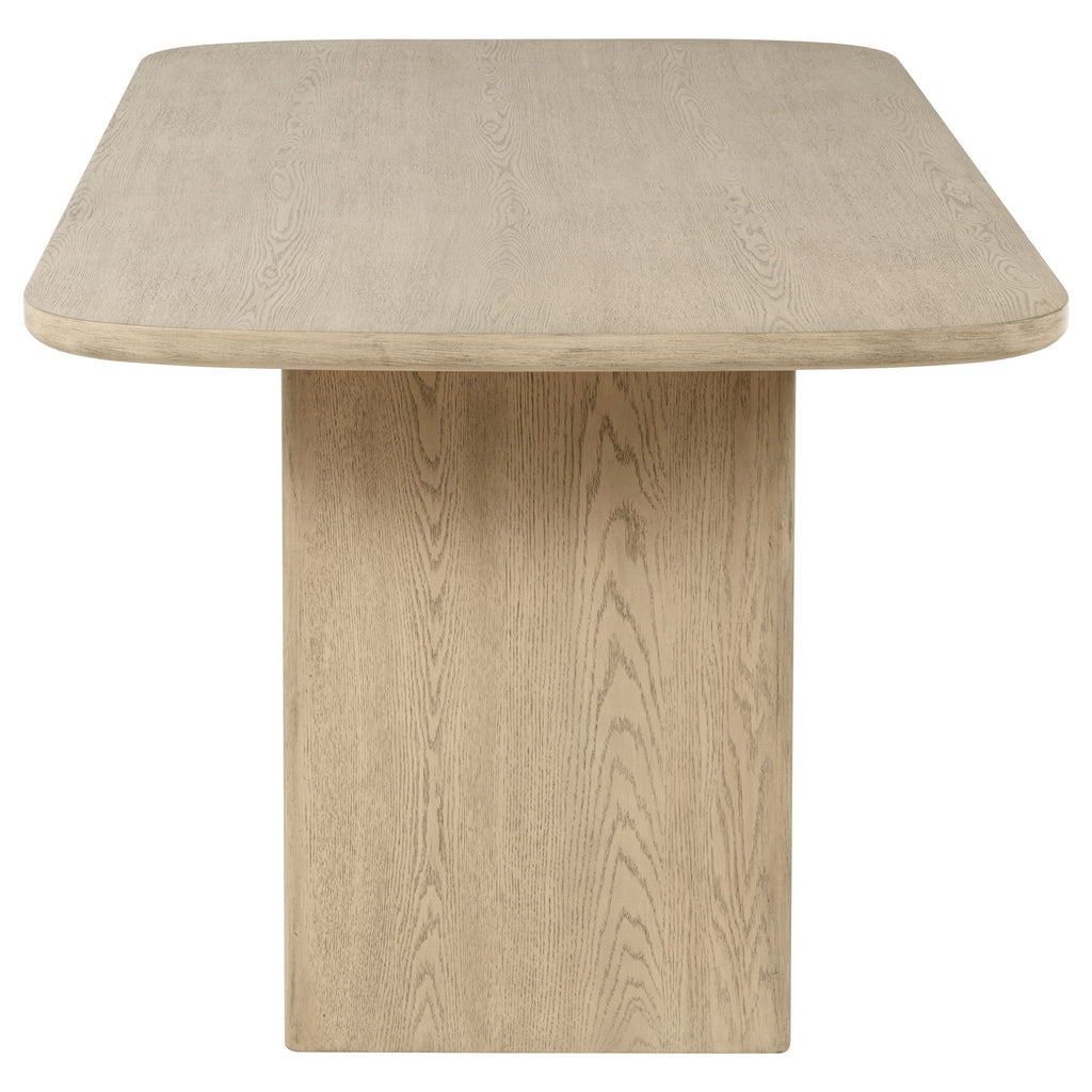 Kimpton - Counter Height Dining Table With Storage Cabinet And Shelves - Beige