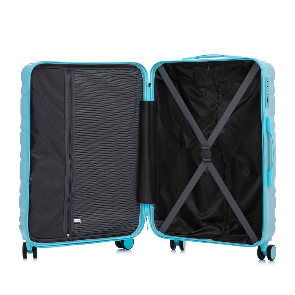 Tourist 3 Piece Luggage Set, Combination Lock, Durable Hard Shell With 360° Silent Wheels