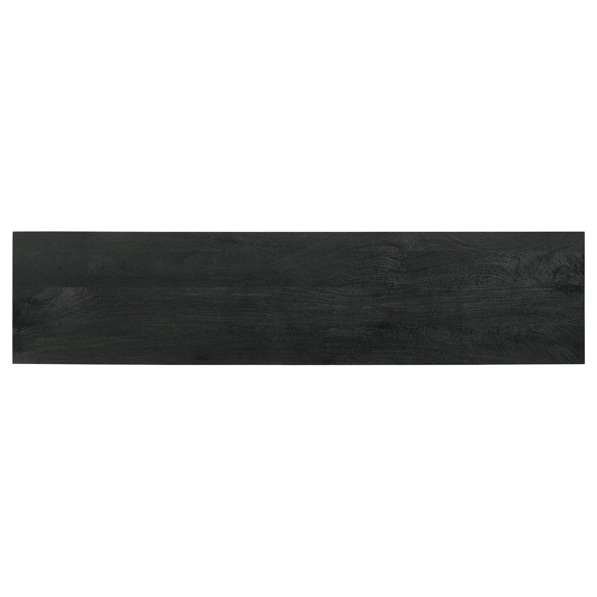 Manaya - 2 Door Stand With Open Shelving And Hidden Storage - Charcoal Black