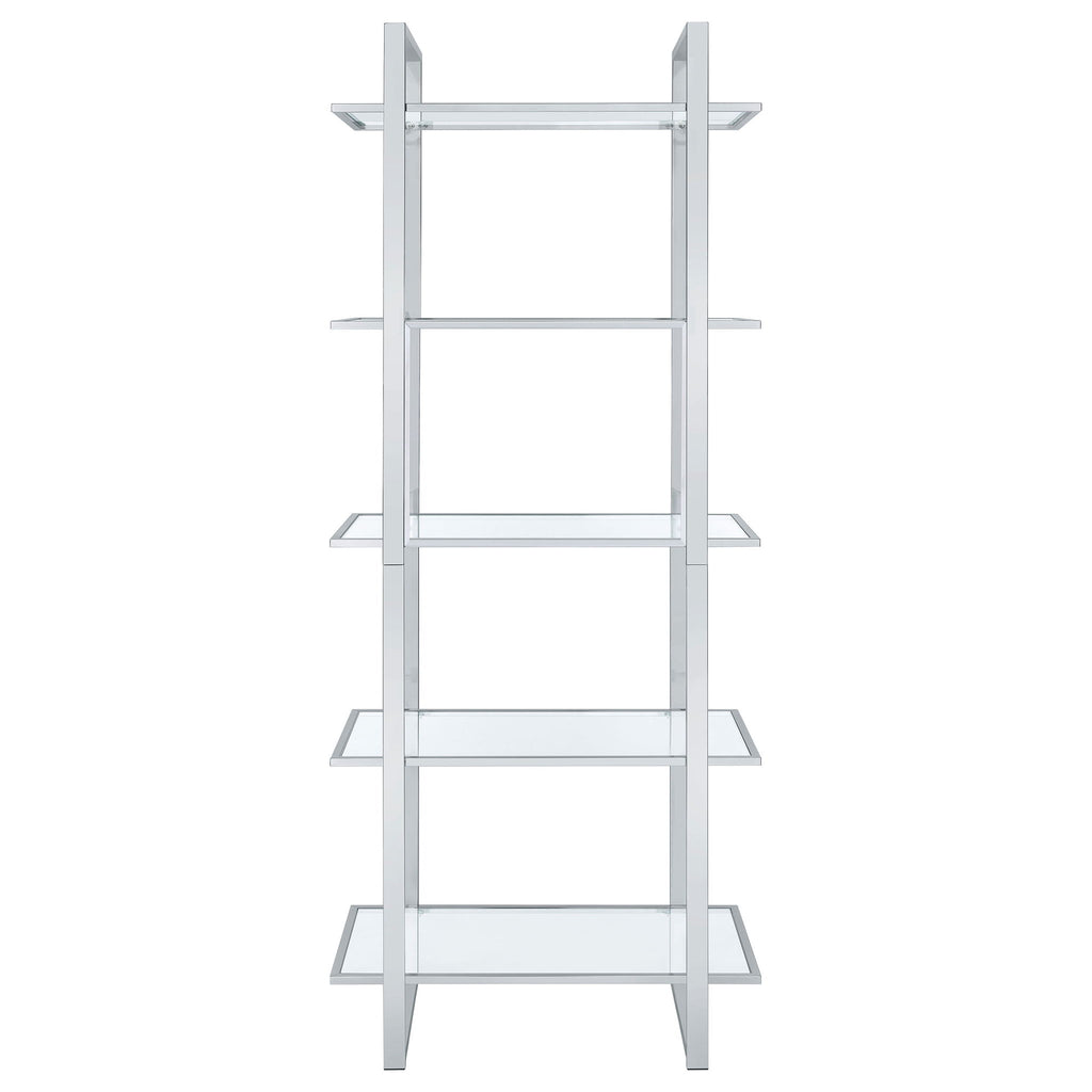Colfax - 5 Shelf Bookshelf - Clear