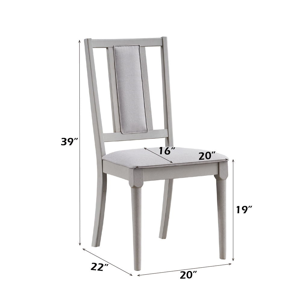 Marta - Side Chair (Set of 2) - Beige Linen & Natural