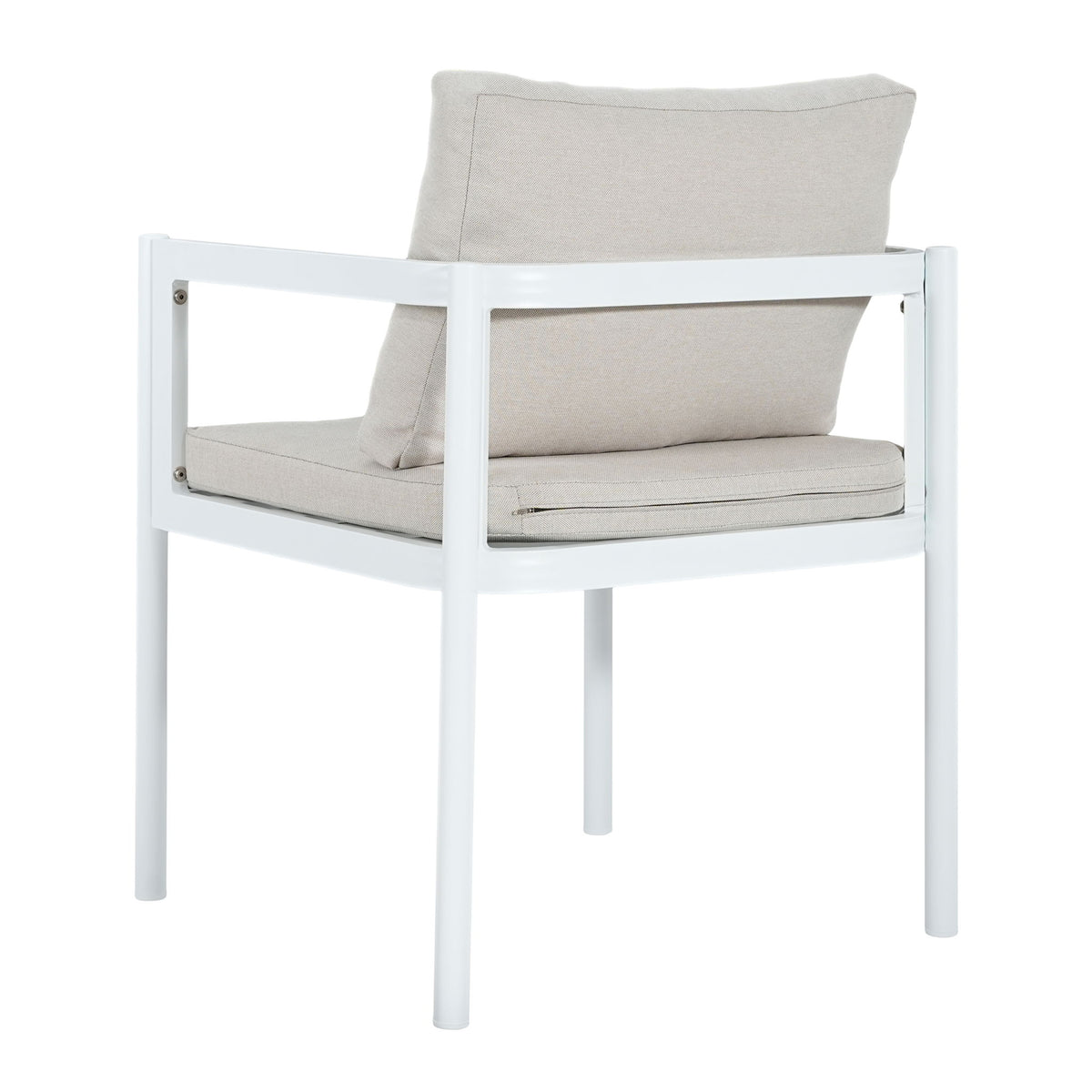 All-Weather Outdoor Dining Chair (Set of 2) - Beige / White