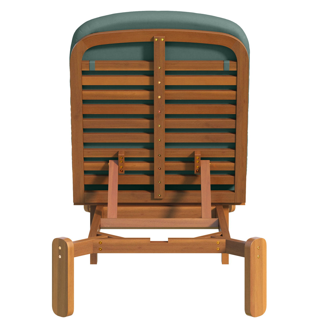 Outdoor Chaise Lounge With Adjustable Backrest
