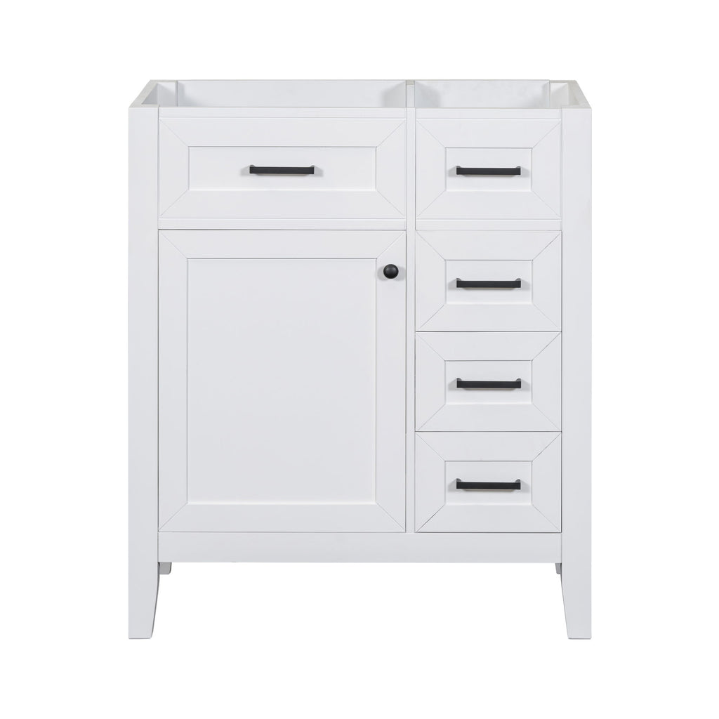 Modern Bathroom Vanity Base Only With Drawers, Freestanding Design