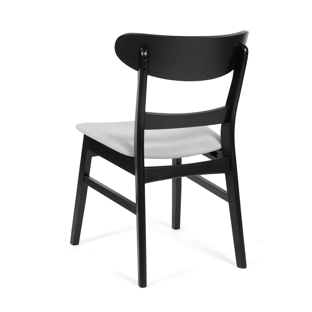 Mid Century Dining Chairs With Cushioned Seats And Wood Frame (Set of 2)
