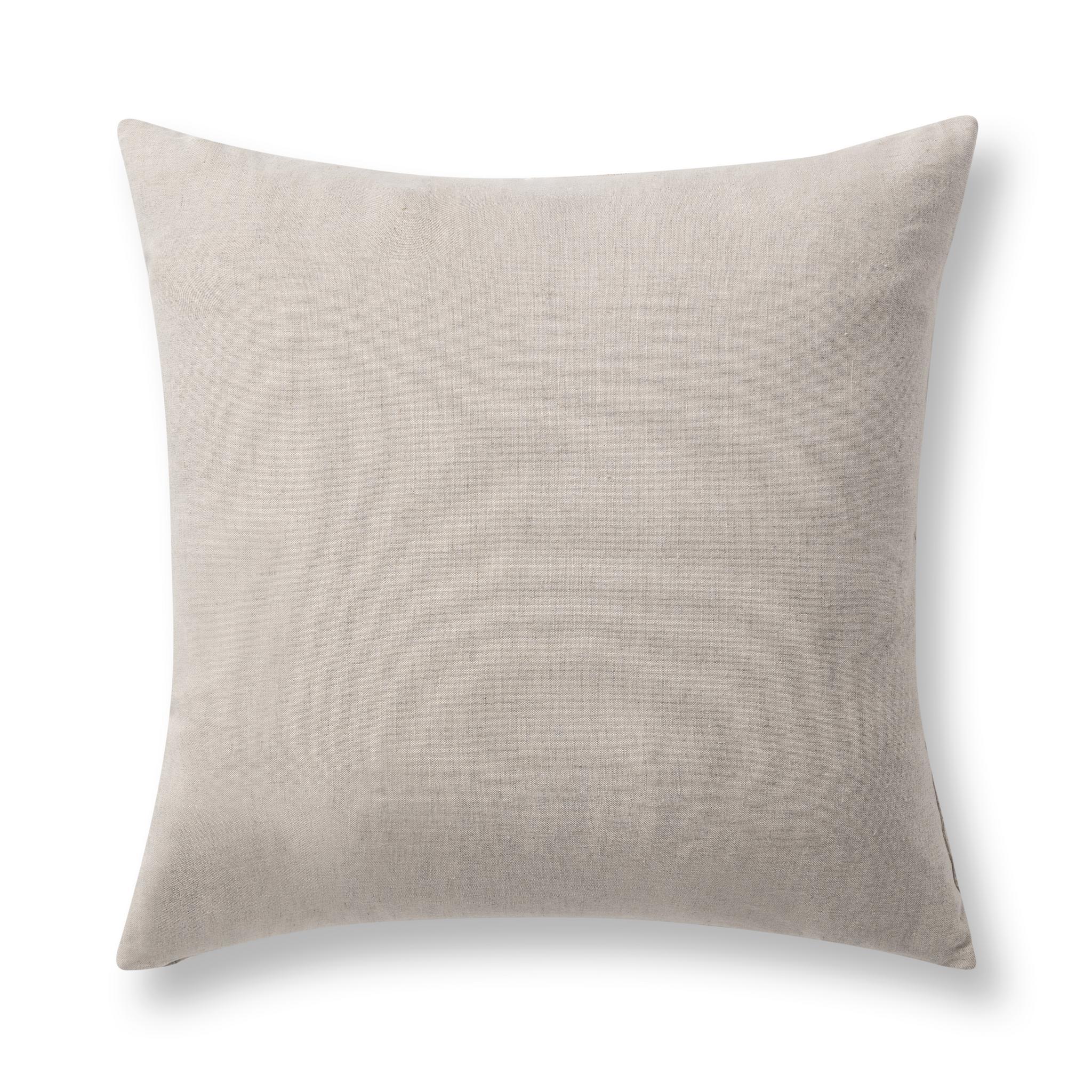 Nisha - 22" x 22" Accent Pillow - Natural / Ivory