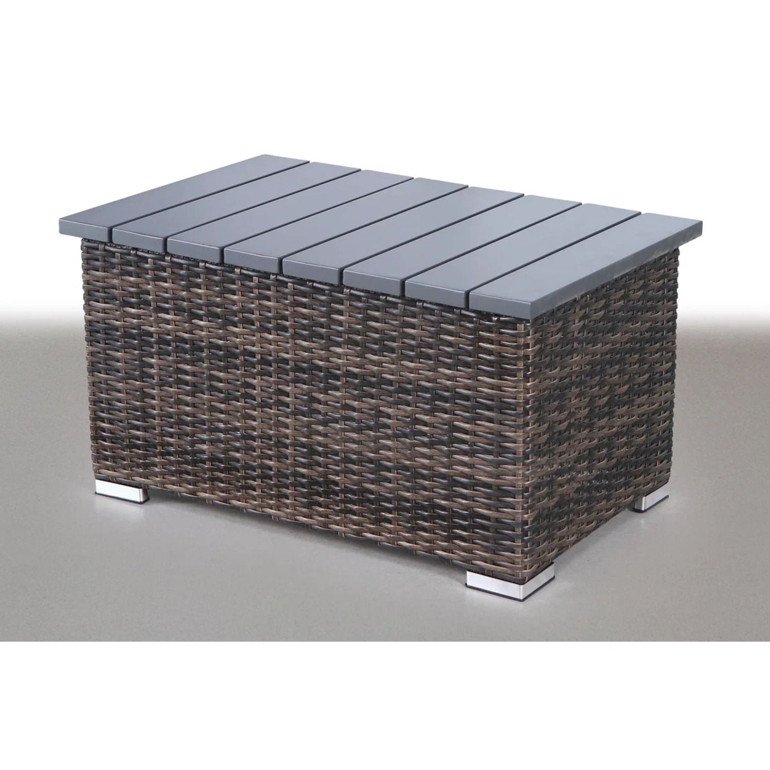 Wicker Sectional Seating Group With Cushions