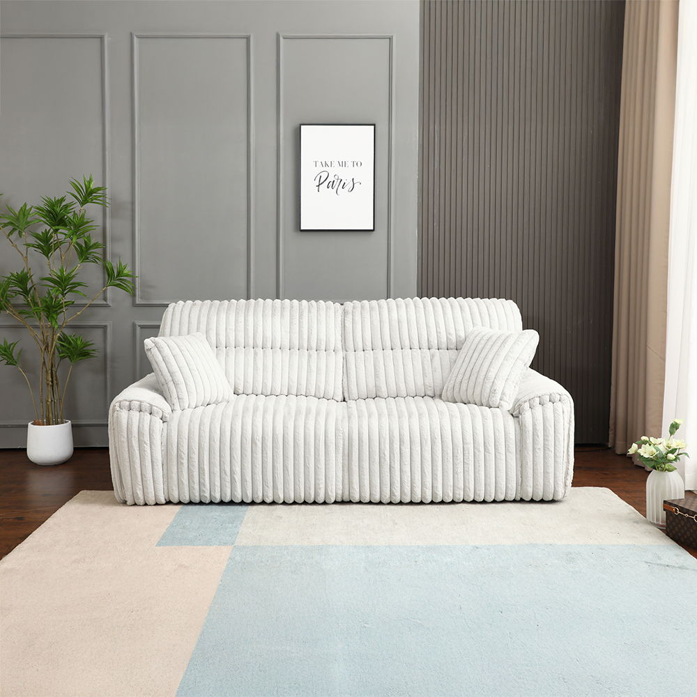 Jaya - Power Motion Sofa With Sleeper & USB Port - Mondo Gray Corduroy