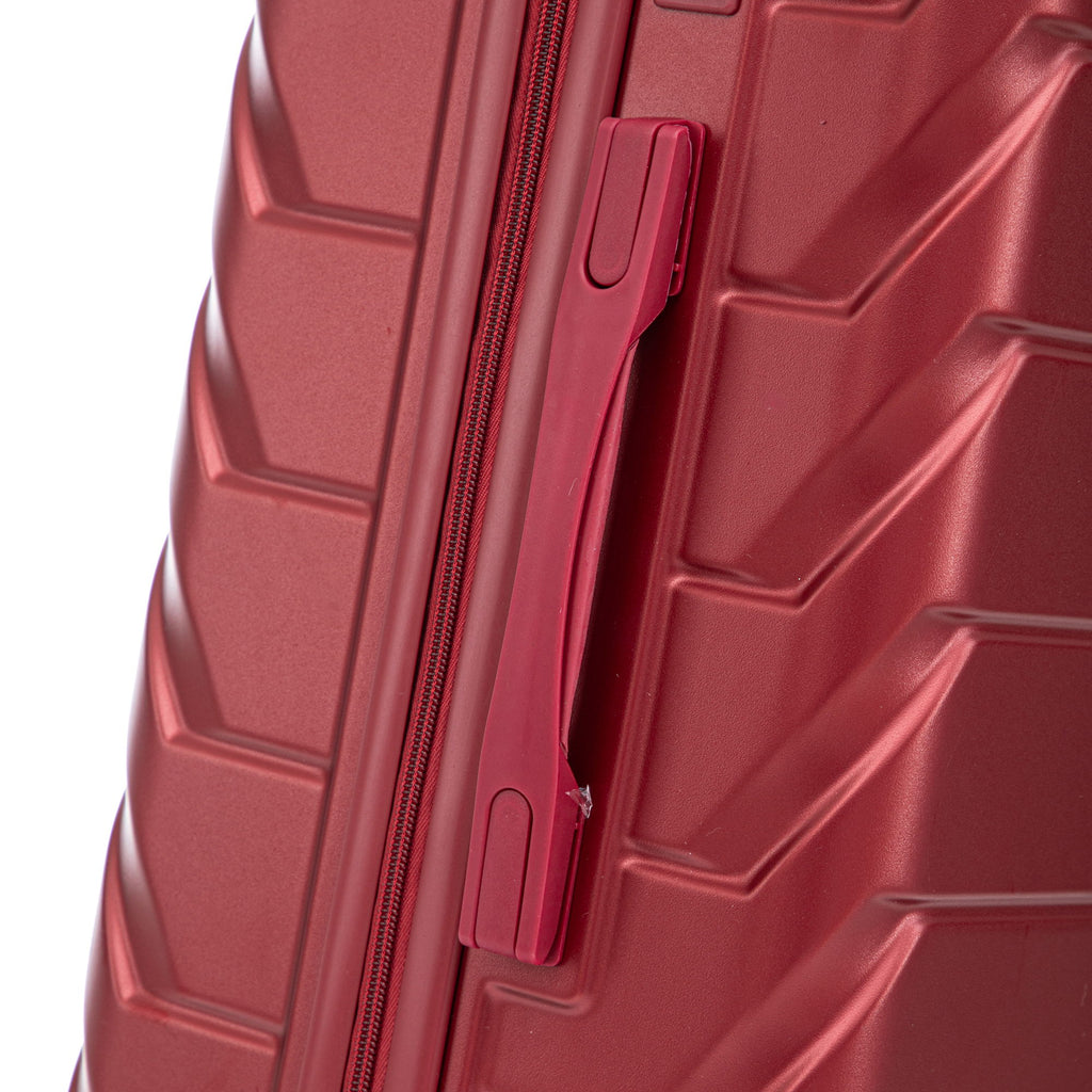 Hard Shell Luggage With Scratch Resistant Surface, 4 Wheels, Combination Lock & Side Hooks
