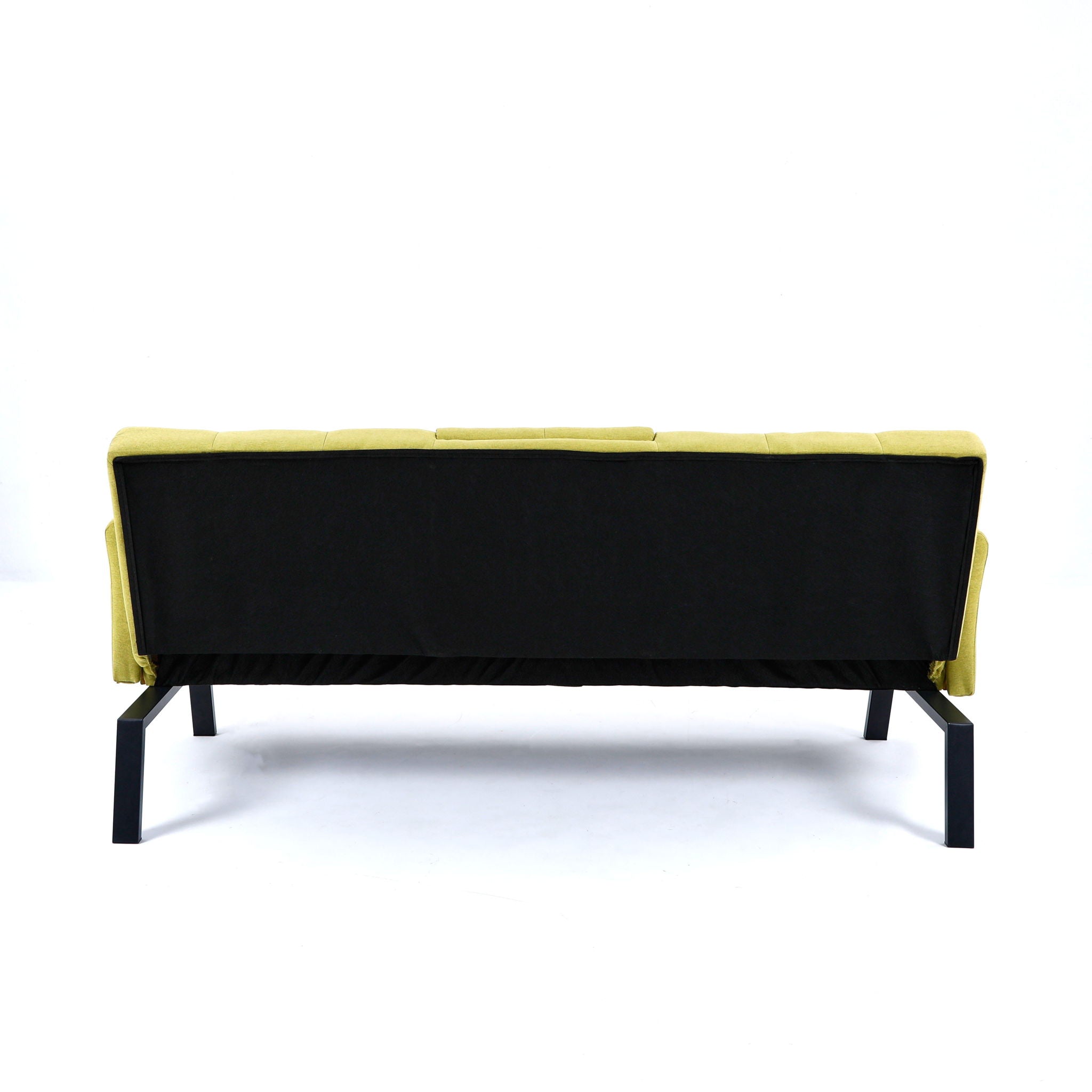 Sofa Bed With Foldable Design And Cup Holder - Green