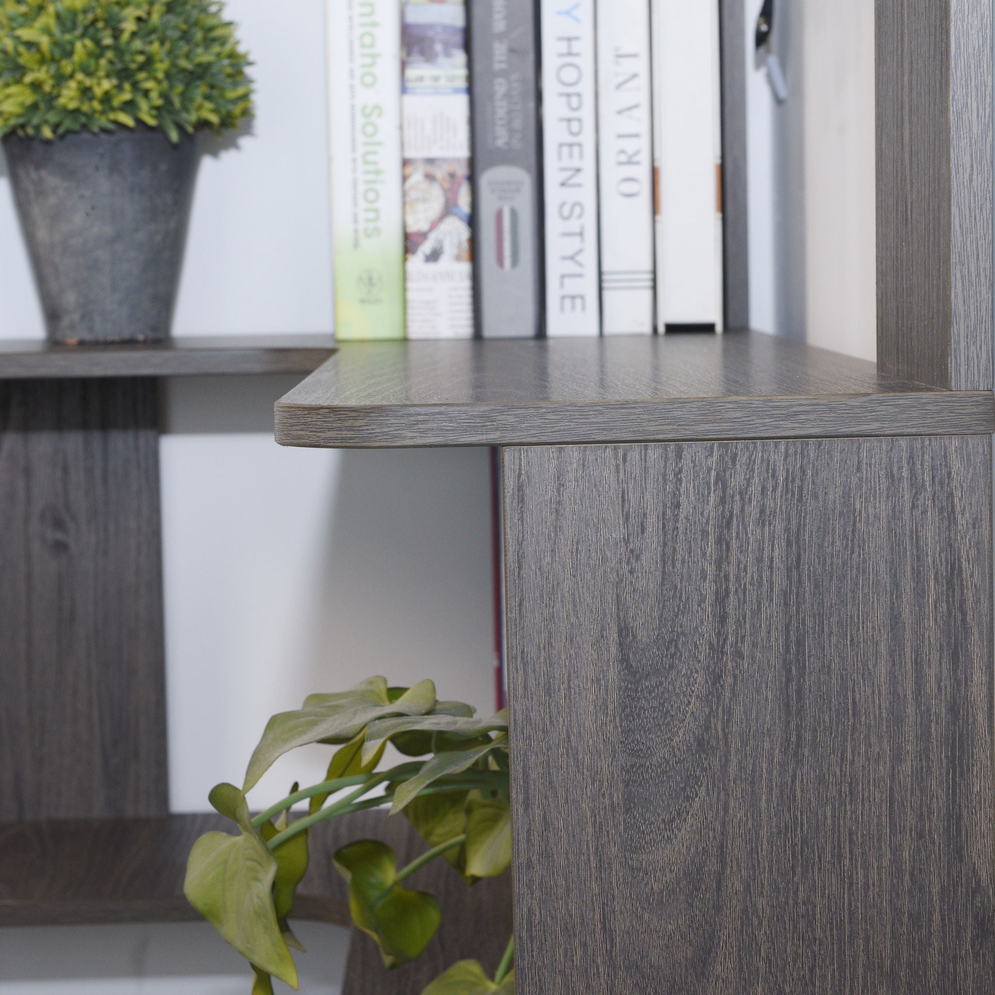 L-Shaped Design Corner Bookshelf
