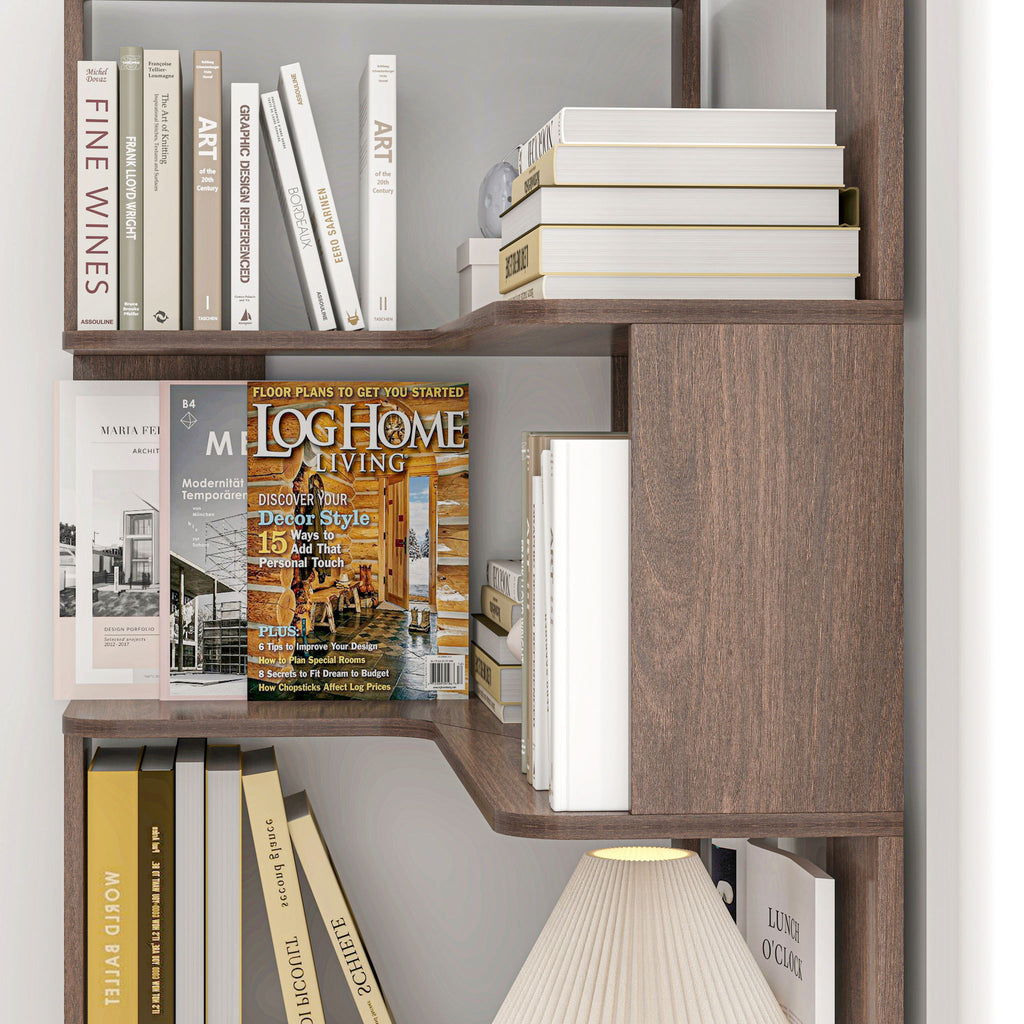 L-Shaped Design Corner Bookshelf