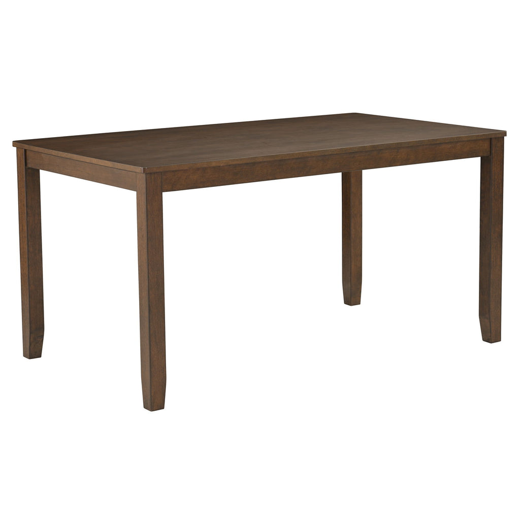 6 Piece Dining Table Set & Bench And Chairs For Dining Room - Dark Walnut