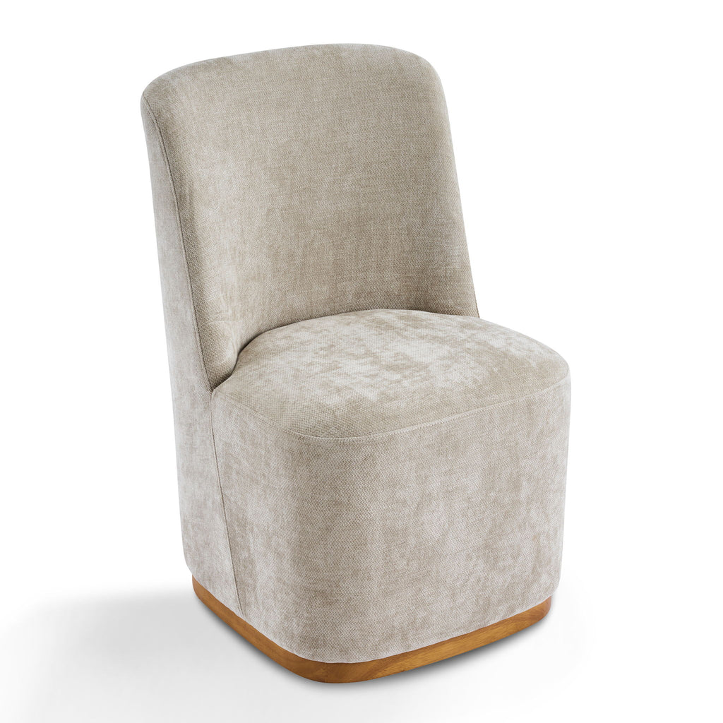 Indoor Upholstered Dining Chair (Set of 2) With Sturdy Frame - Oatmeal