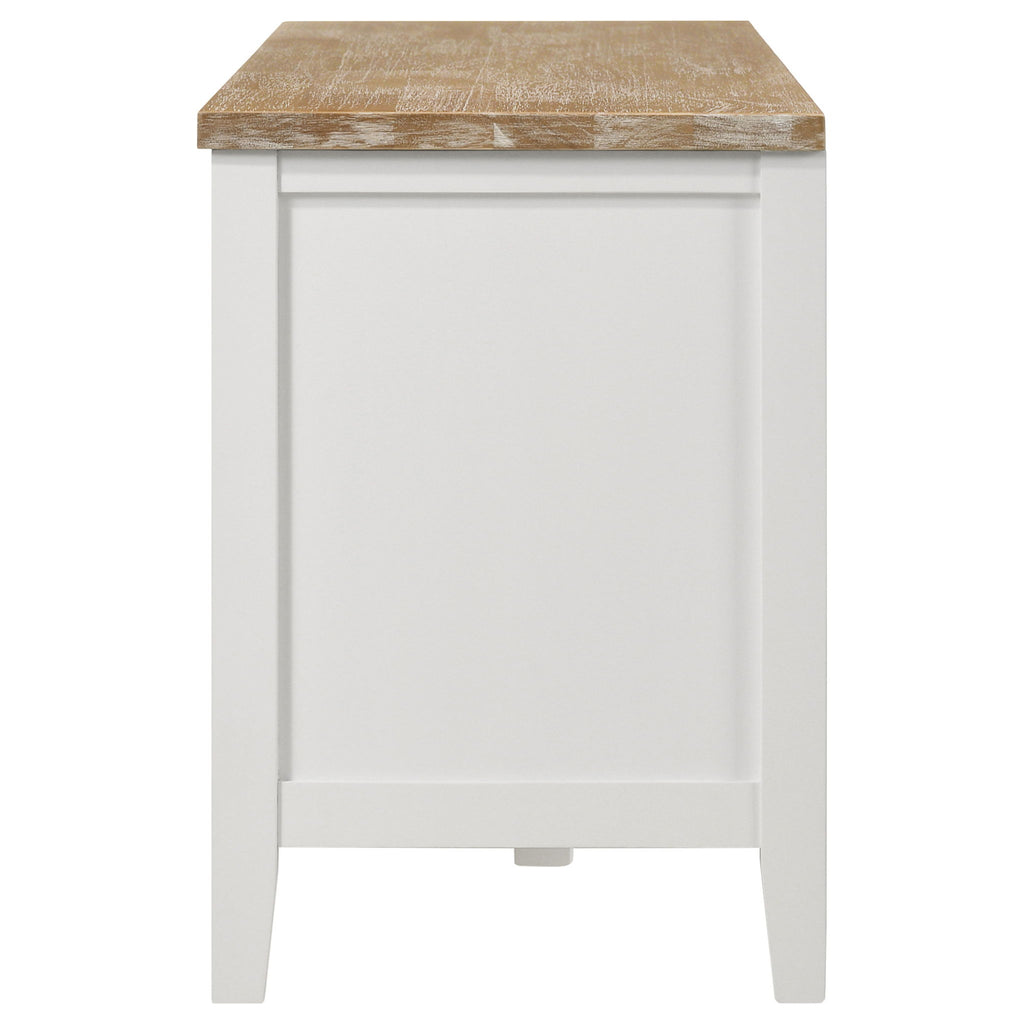 Evanston - 2 Door Stand - White