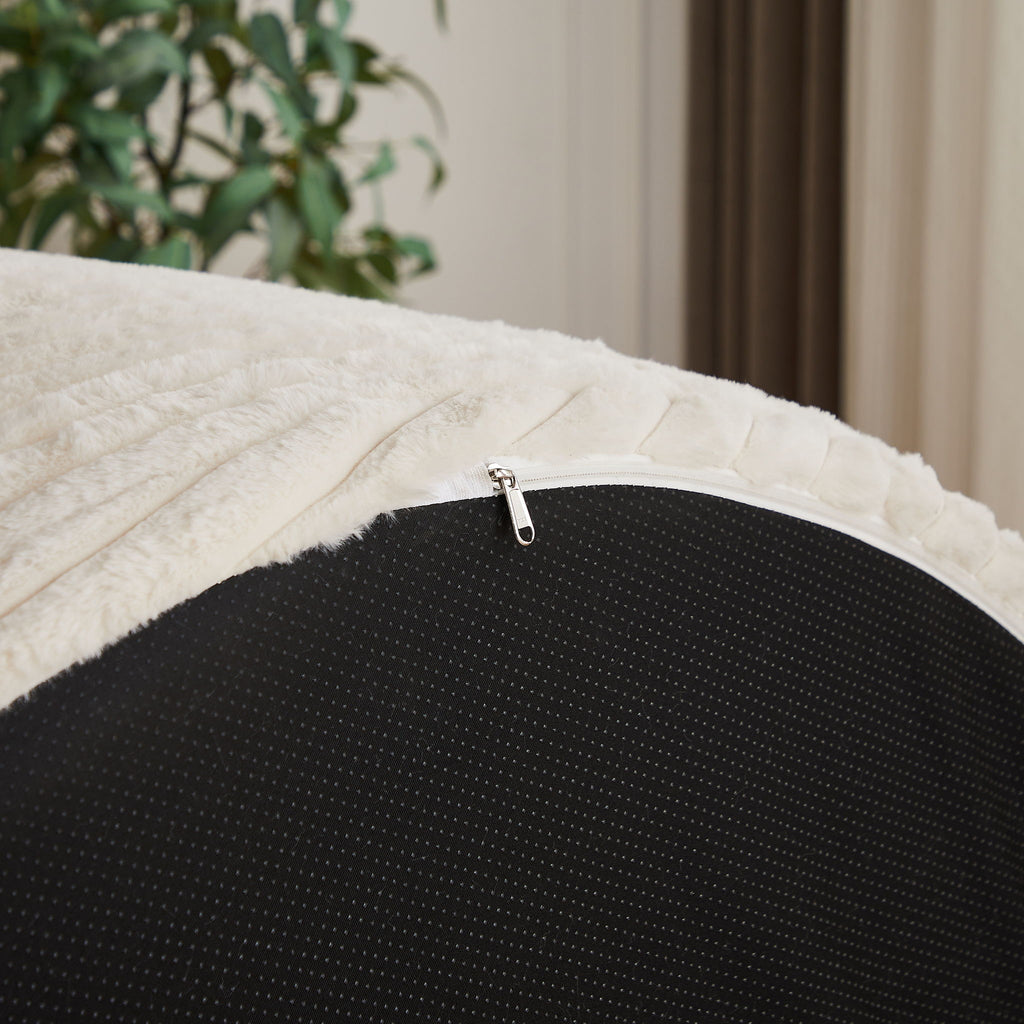 Modern Single Sofa With Backrest Pillow For Living Room