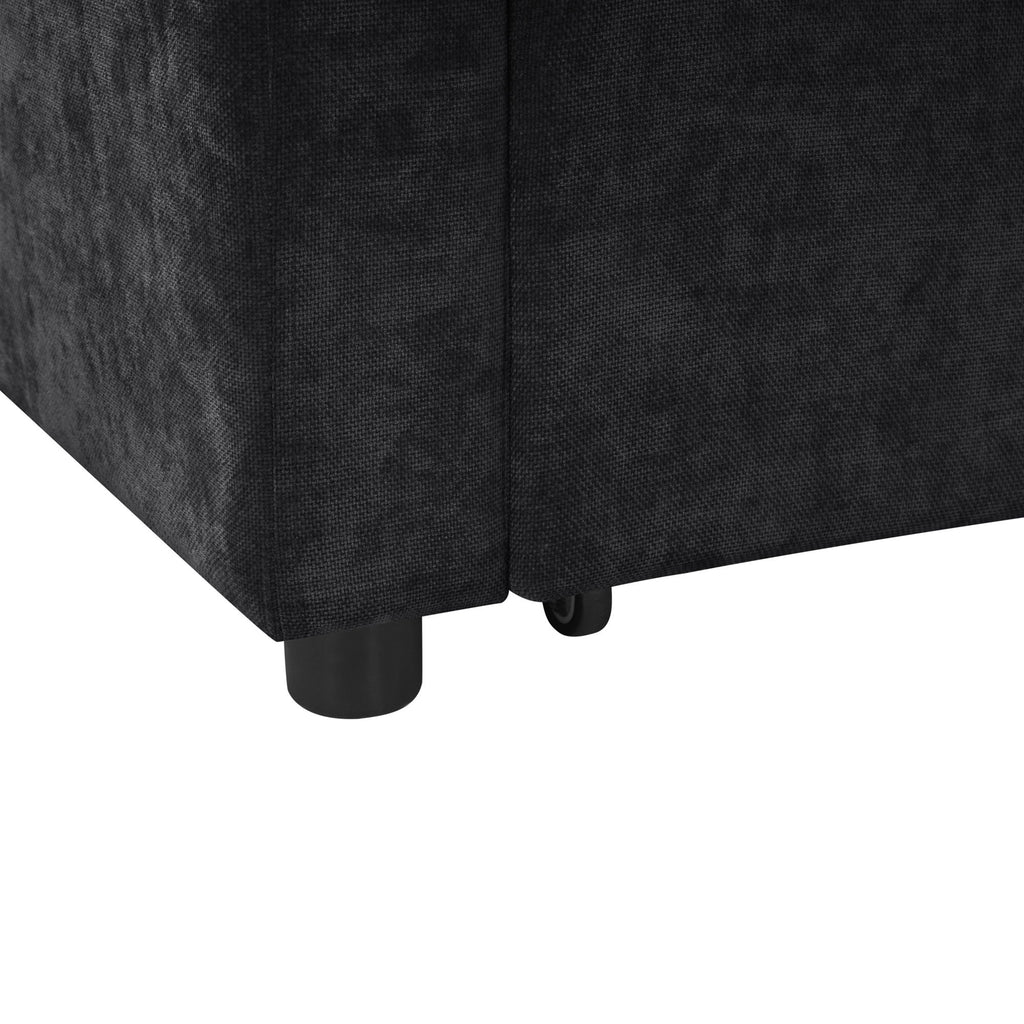 Modern L Shaped Sectional Sofa Bed With Hidden Storage Upholstery