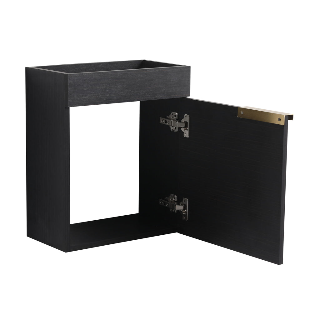 Soft Close Doors Bathroom Vanity With Sink, Compact Wall Mounted Design Basin