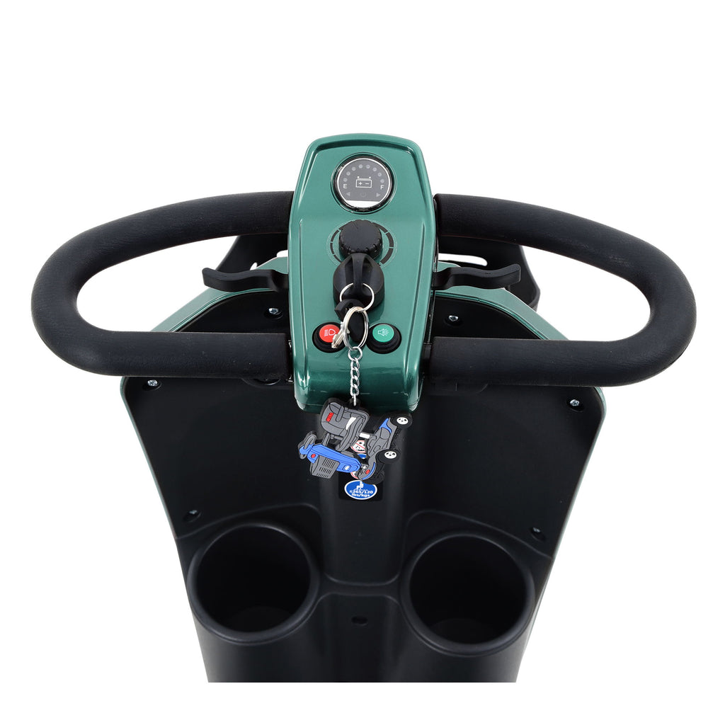 Max Plus - 4 Wheels Outdoor Compact Mobility Scooter With 2 Pieces X 20Ah Lead Acid Battery, 16 Miles, Cup Holders & USB Charger Port