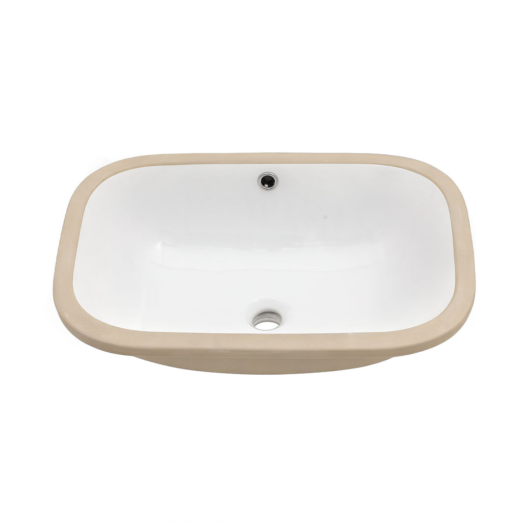 Modern Ceramic Undermount Bathroom Sink With Overflow, High Quality
