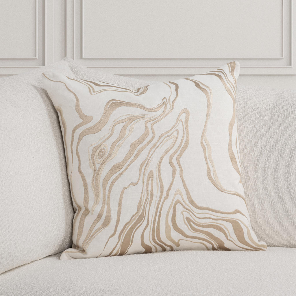 Drift - 22" x 22" Pillow - Ivory / Natural