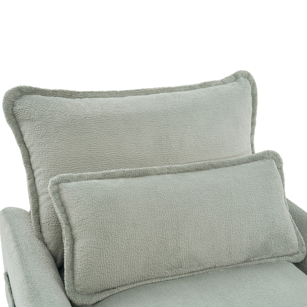 Modern Single Seat Accent Chair With Side Storage Pockets