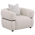 Ramsay - Round Arm Accent Chair - Beige