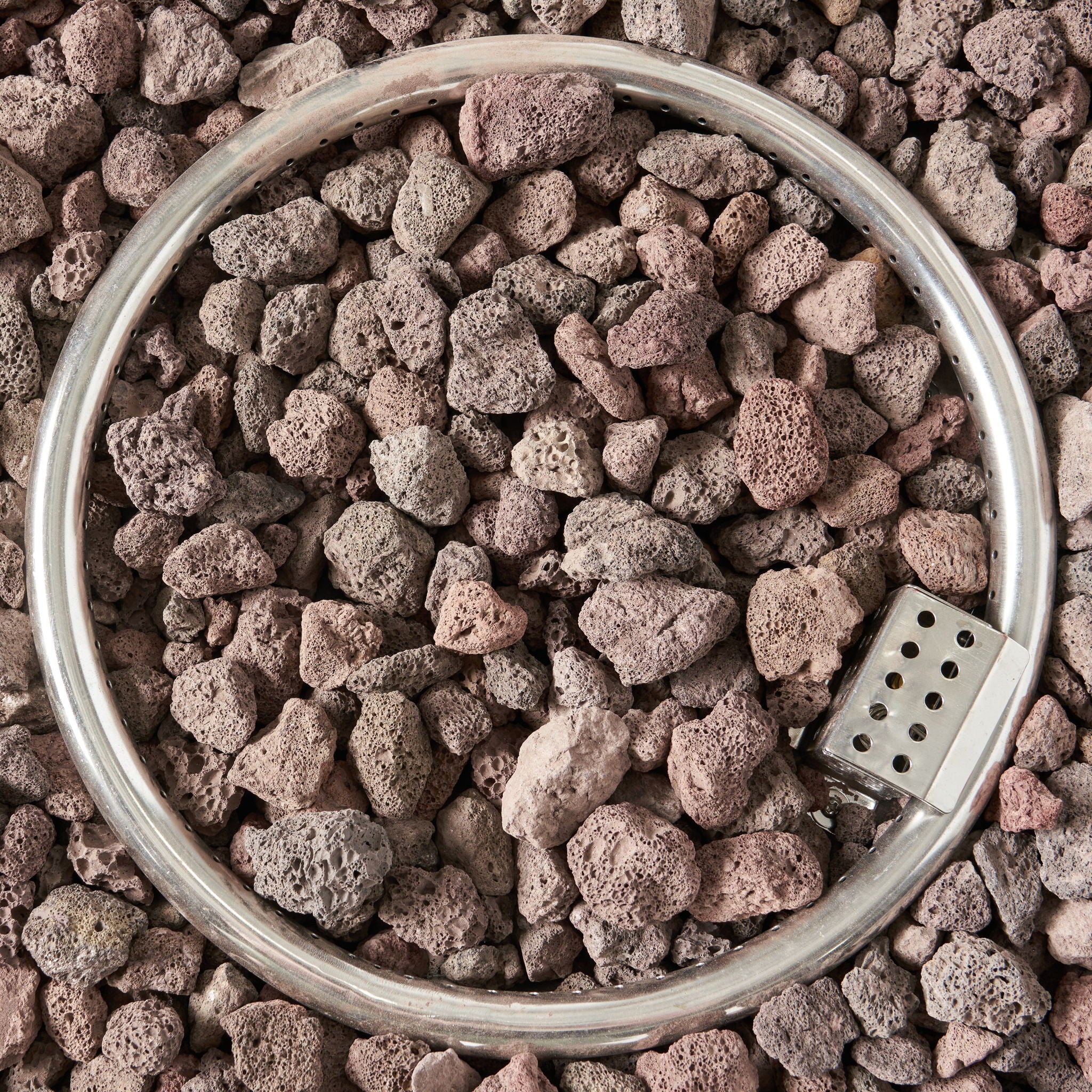 Round Iron Fire Pit With 40, 000 Btu