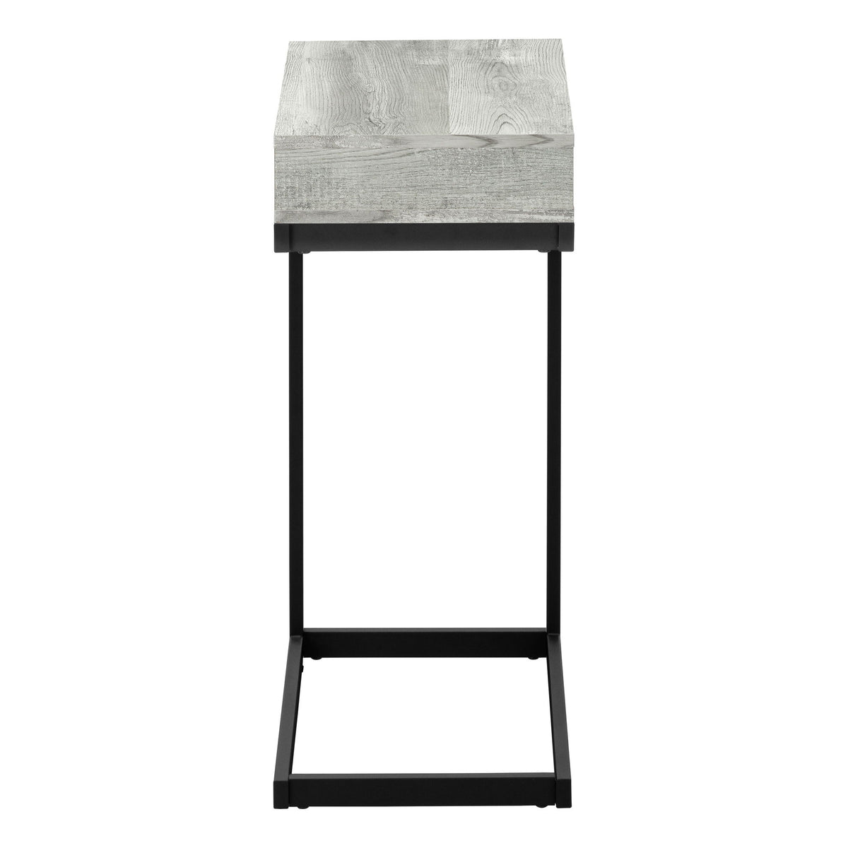 Accent Table, C - Shaped Stylish Modern - Gray