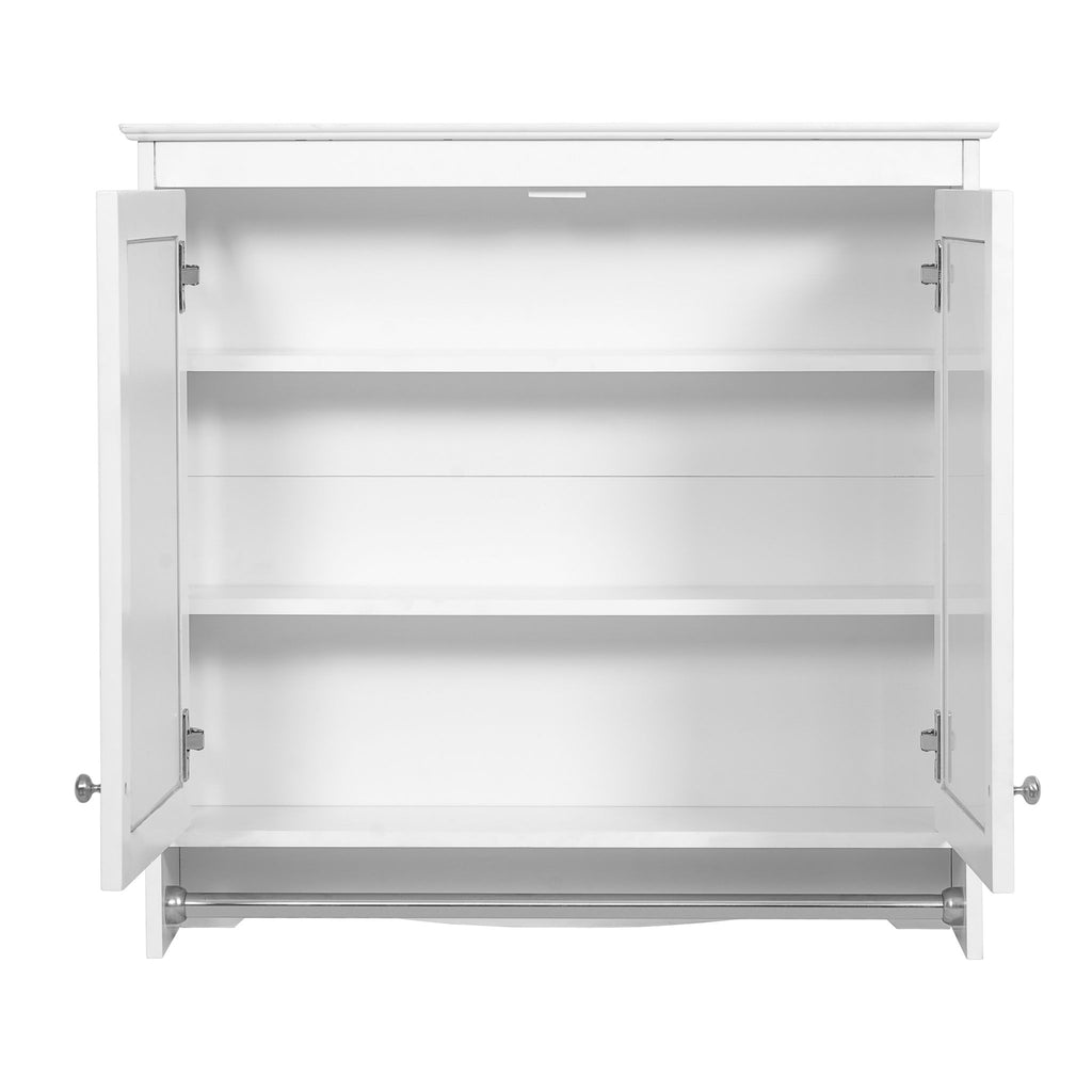 Modern Wall-Mounted Mirror Cabinet With Adjustable Shelves, Soft-Close Doors, High-Definition Mirror