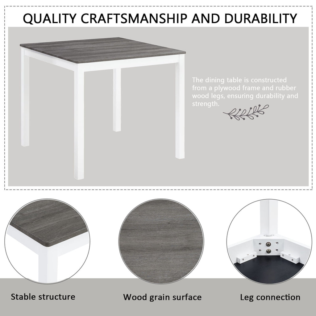 5 Piece Counter Height Table Set With 4 Chairs