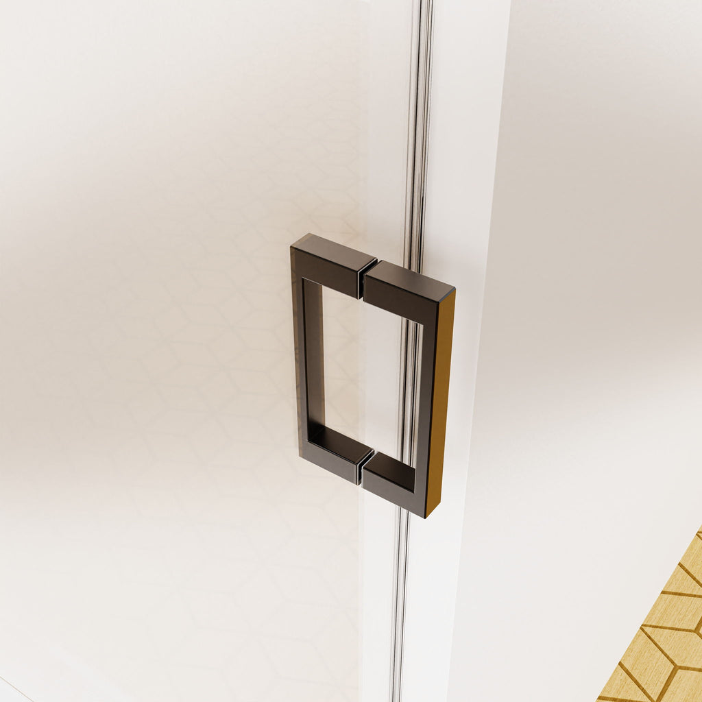 Frameless Single Sliding Shower Door, Sgcc Tempered Glass, Reversible