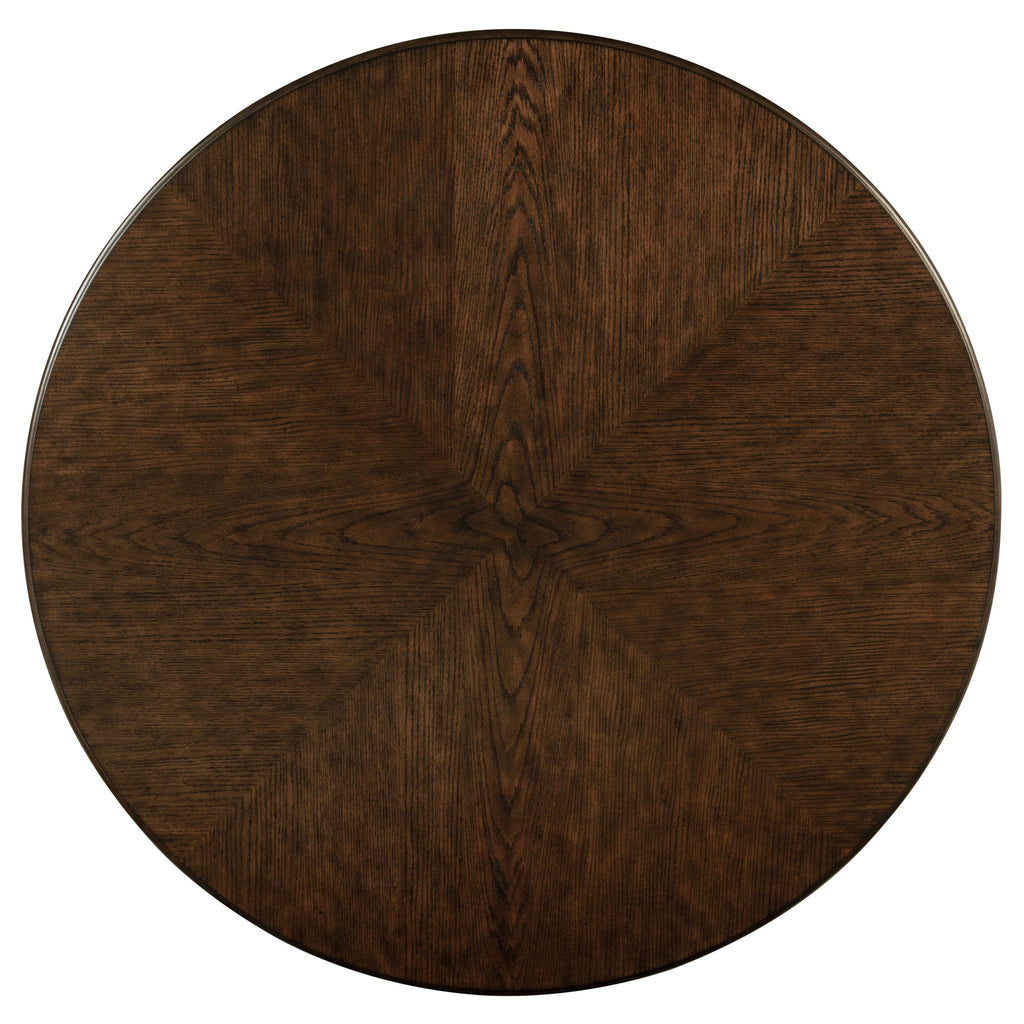 Claire - Round Pedestal Dining Table - Brown