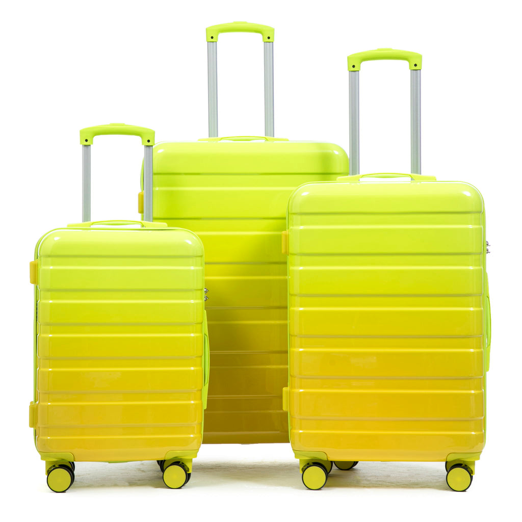 Luggage Set 20" /24" /28" With Combination Lock And Silent Wheels