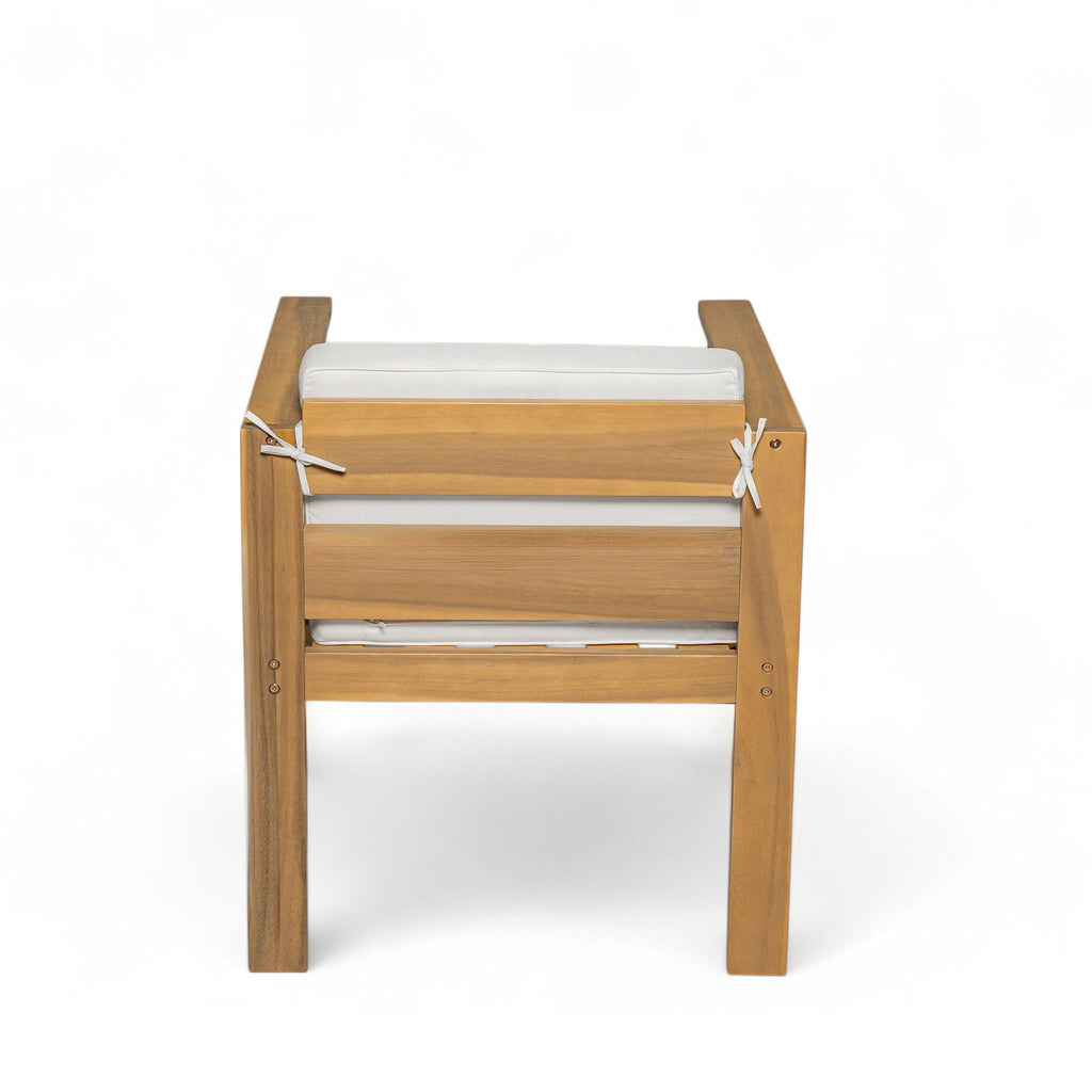 Rustic Patio Dining Set For 6 With Removable Cushions