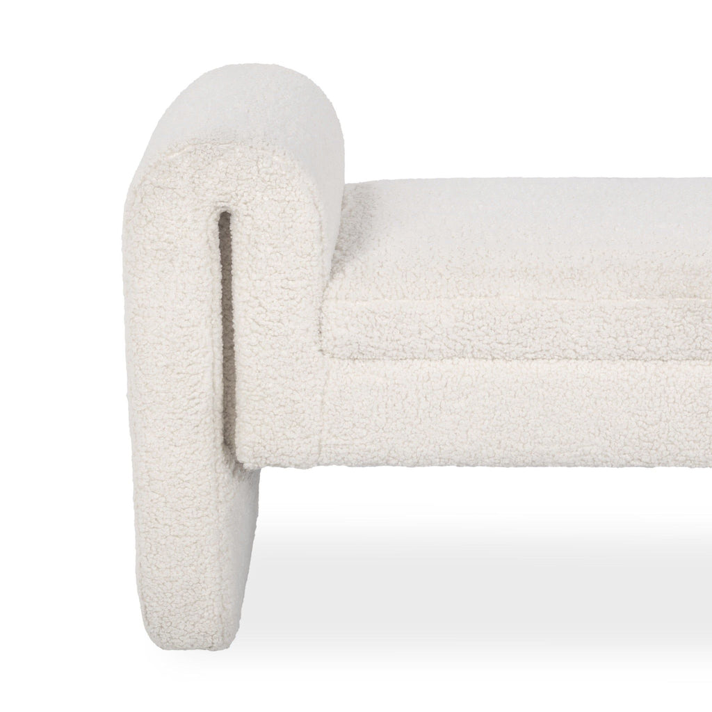 Ada - Bench - Ivory Fleece