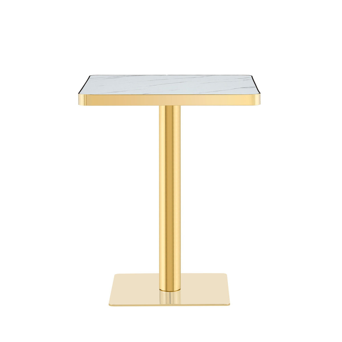 Square Small Kitchen Table With Pedestal Base